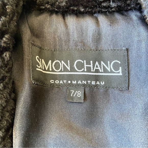 Simon Chang Heavy Crinkled Black Velvet Jacket - Picture 11 of 15